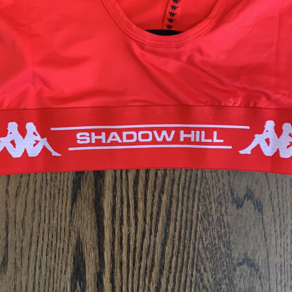 Kappa x Shadow Hill Serem Crop Top Red Large - Picture 8 of 11